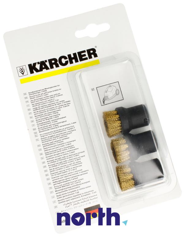 Szczotki okrągłe ze mosiężną szczeciną do parownicy Karcher SC 3 Easy Fix,0