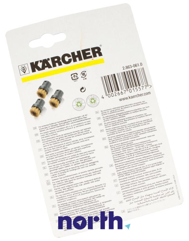 Szczotki okrągłe ze mosiężną szczeciną do parownicy Karcher SC1020,1