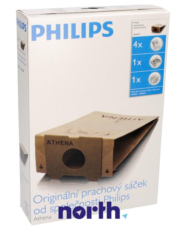 Worki 2 filtry 482201570058 do odkurzacza Philips FC6842,0