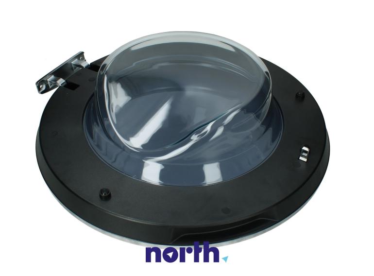 Drzwi przednie z zawiasem do pralki Hisense WF5S1043BW/PL,1