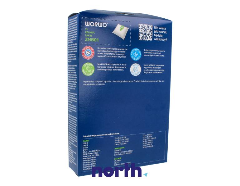 Worki do odkurzacza do Zelmer 2500.0P24EK,2