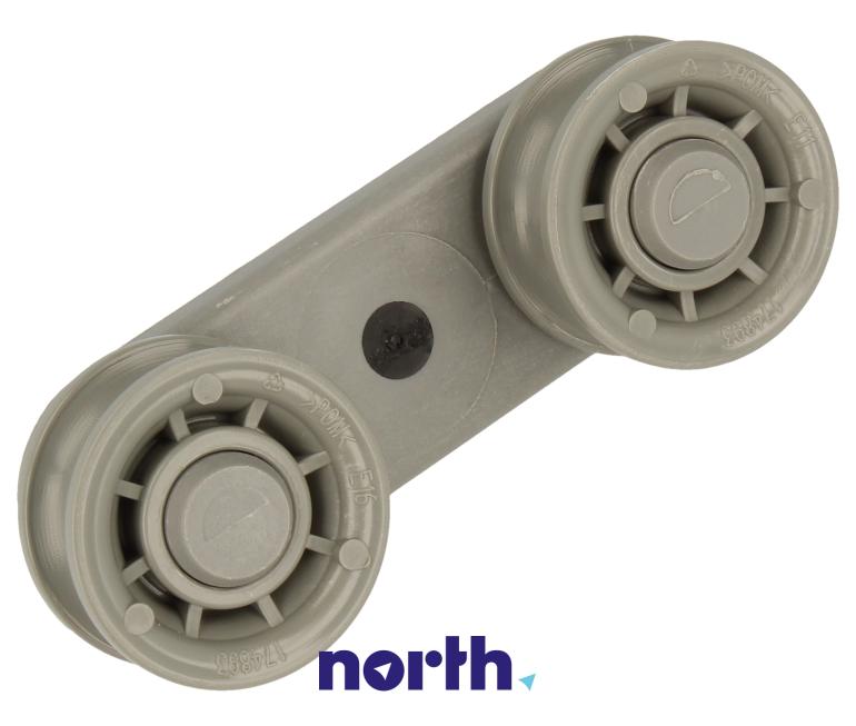 Rolki z uchwytem prowadnicy kosza górnego do zmywarki do White Westinghouse D 3764 FWIX (92201),1