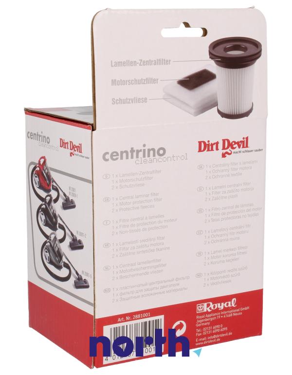 Zestaw filtrów do odkurzacza Dirt Devil M2881,2