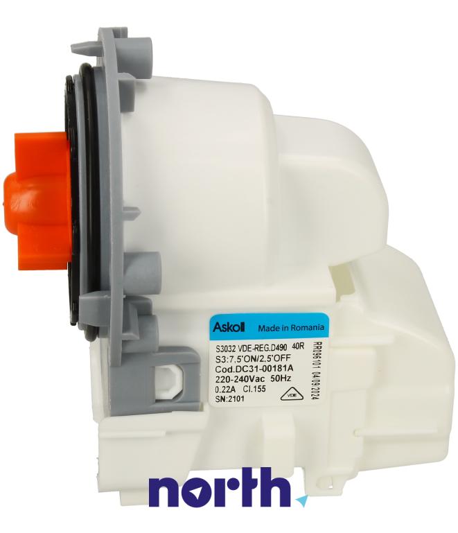 Silnik pompy odpływowej do pralki Samsung WF90F5E5U4X/EU,10