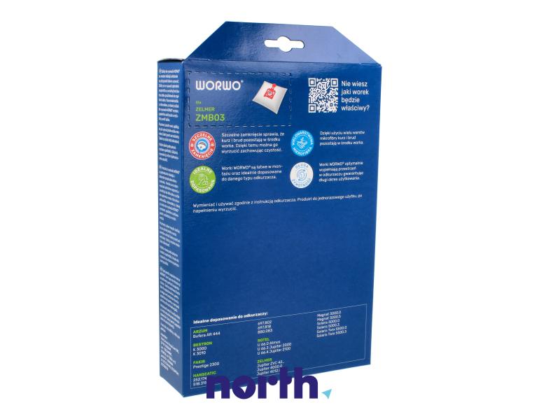 Worki do odkurzacza do Zelmer 4000.0K55SP,2