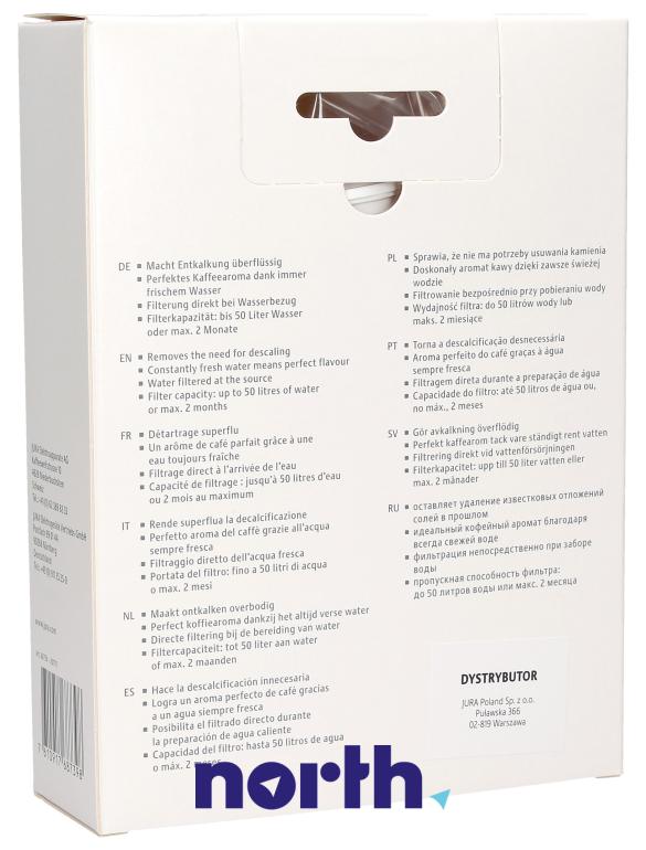 Filtr wody Claris White do ekspresu do kawy Jura S9,1