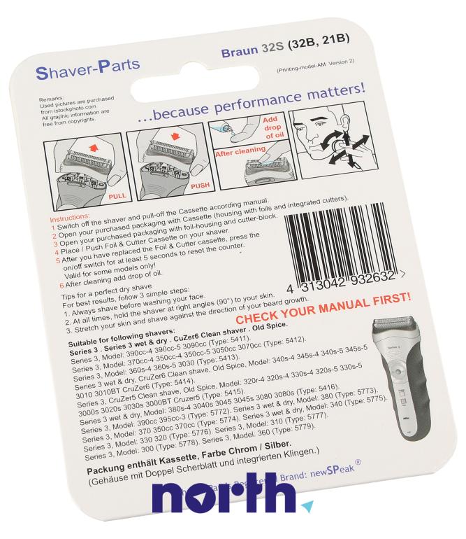 Głowica tnąca do golarki Braun 390CC-5,1