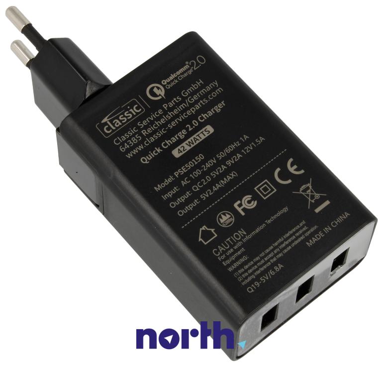 Ładowarka sieciowa z 3 gniazdami USB bez kabla do smartfona do Samsung S6 Edge Plus,0