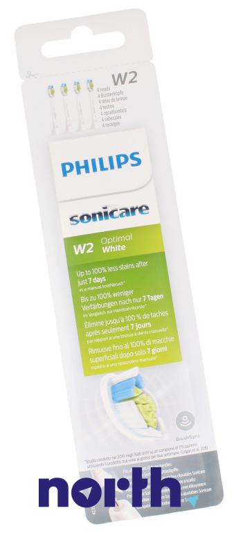 Końcówki Sonicare (4szt.) W Optimal White HX606410 do szczoteczki do zębów Philips HX6932/10,4