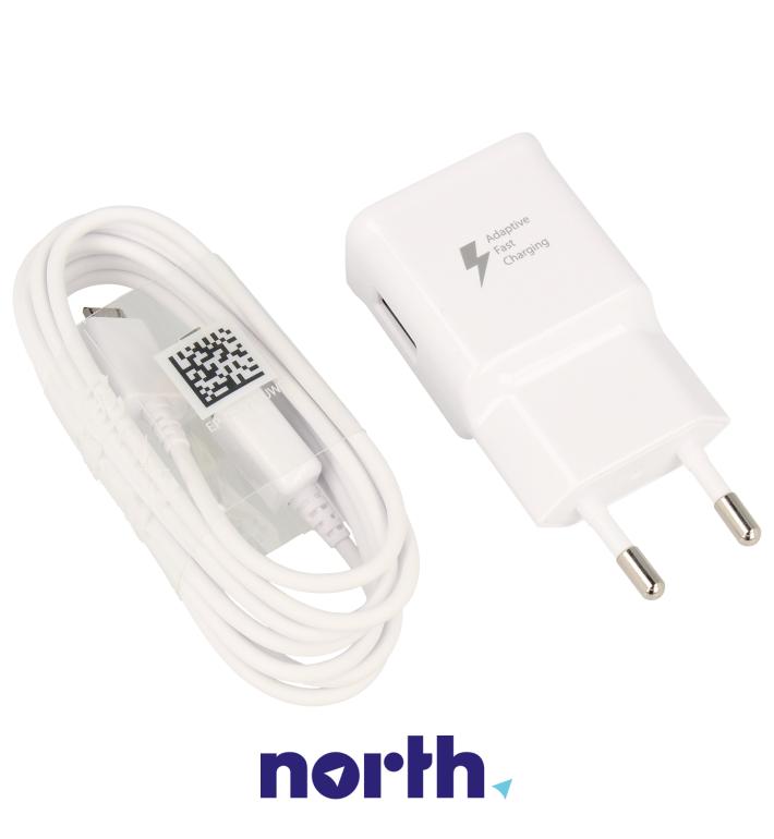 Ładowarka sieciowa USB + kabel micro USB do smartfona Samsung Note 2 LTE,2