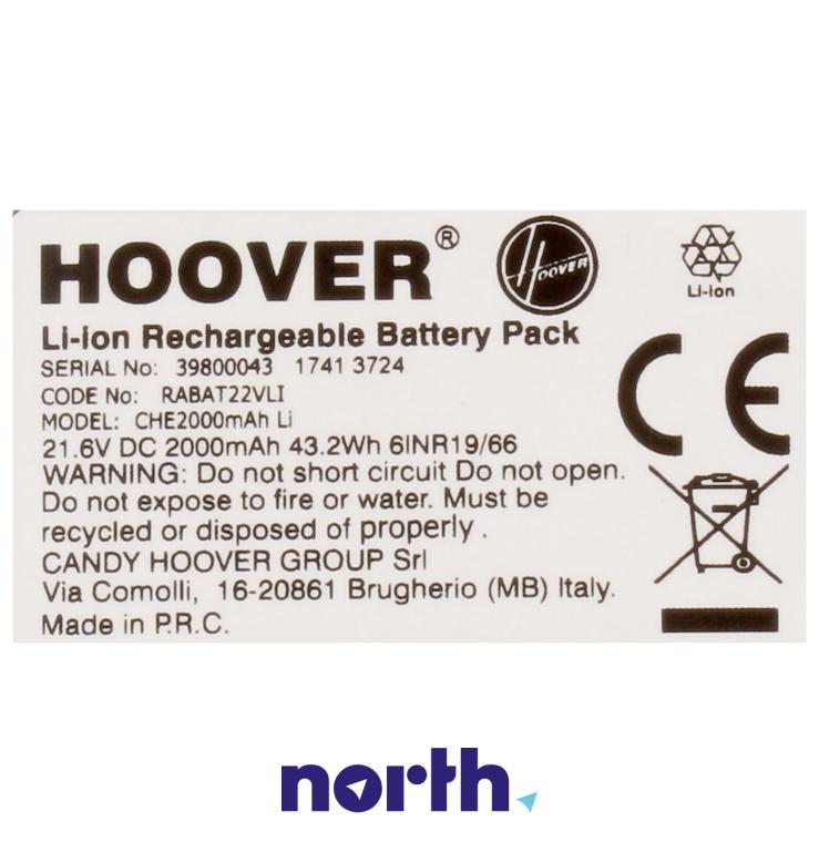 Akumulator 21.6V 2000mAh do odkurzacza Hoover RA22ALG 011,3