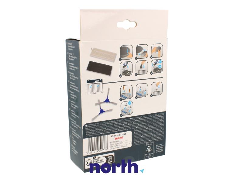 Zestaw szczotek bocznych + filtr do robota odkurzającego do Rowenta RR6976WH/NS0,2