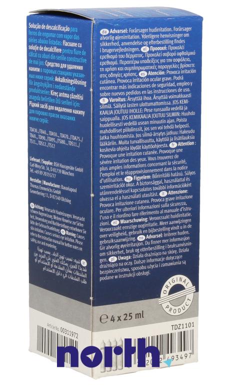 Odkamieniacz (płyn) do generatora pary Bosch TDS6110/01,3