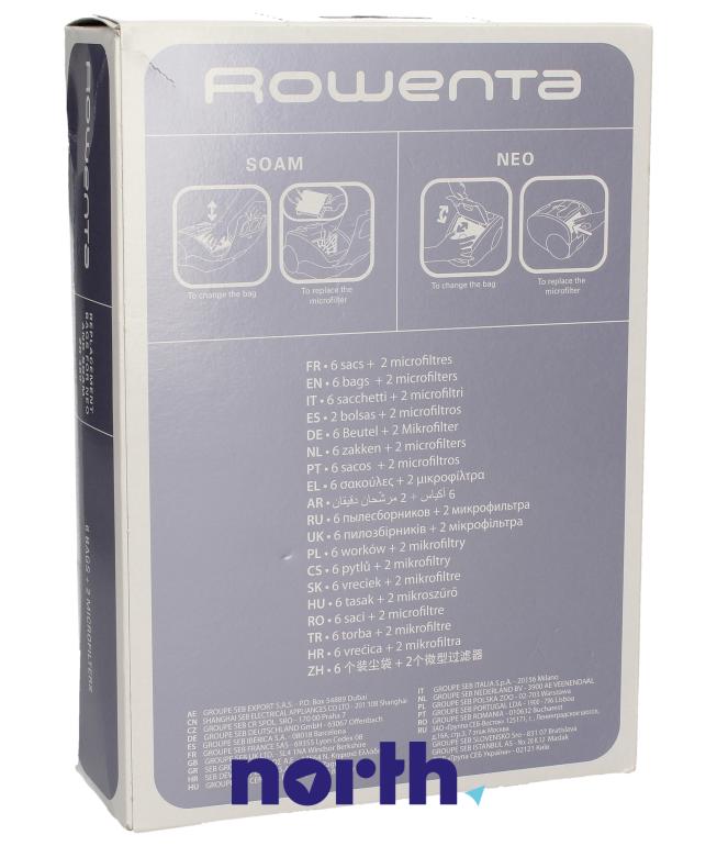Worki papierowe do odkurzacza do Rowenta RO1233,1