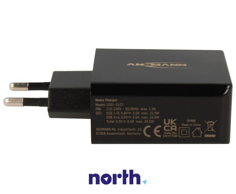 Ładowarka sieciowa z 4 gniazdami USB do smartfona do Samsung S10 Plus,3