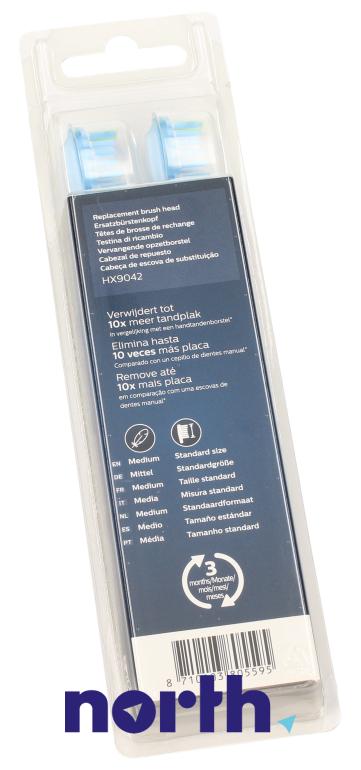 Końcówki Sonicare (2szt.) Premium Plaque Control HX904217 do szczoteczki do zębów Philips HX6311/07,5