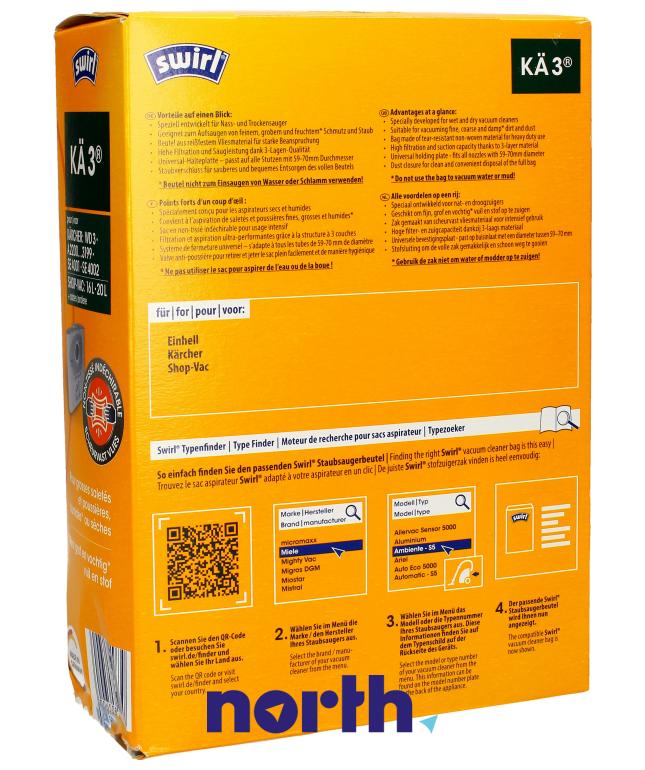 Worki papierowe do odkurzacza do Aquavac MULTIPRO,1