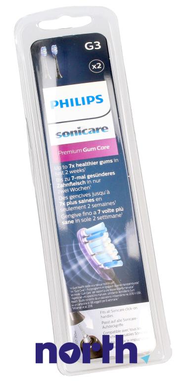 Końcówki Sonicare (2szt.) Premium Gum Care do szczoteczki do zębów Philips HX6511/02,4