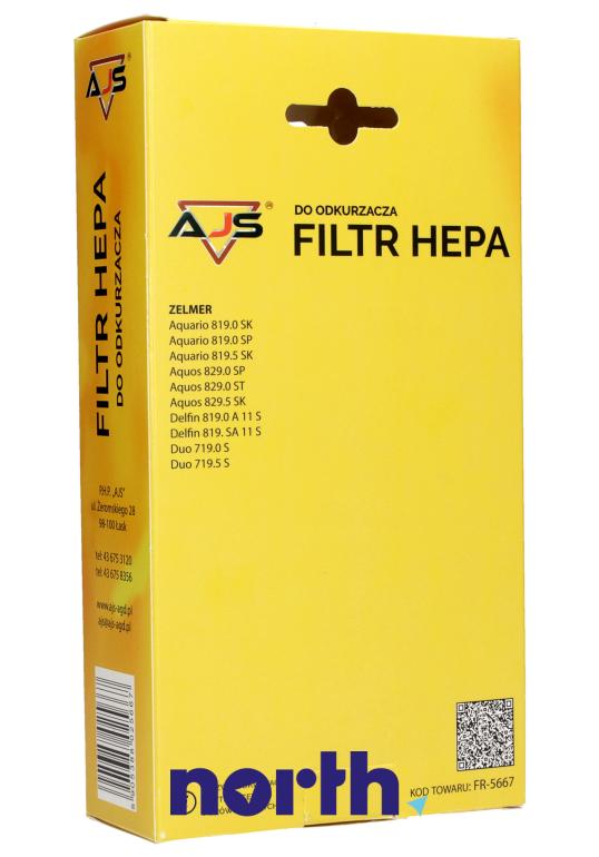 Filtr HEPA do odkurzacza do Zelmer ZVC722ST/04,1