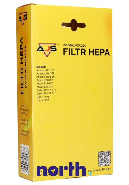 Filtr HEPA do odkurzacza do Zelmer ZVC722ST/00,1