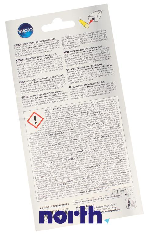 Wkład zapachowy cytrynowy 5szt. ACT050 do odkurzacza Philips FC6408/01,1
