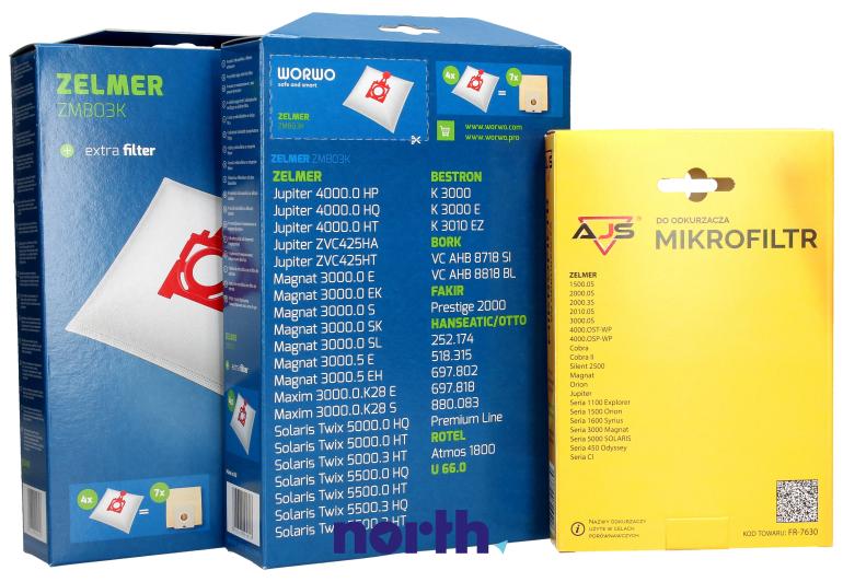 Worki do odkurzacza do Zelmer ZVC425HM,1