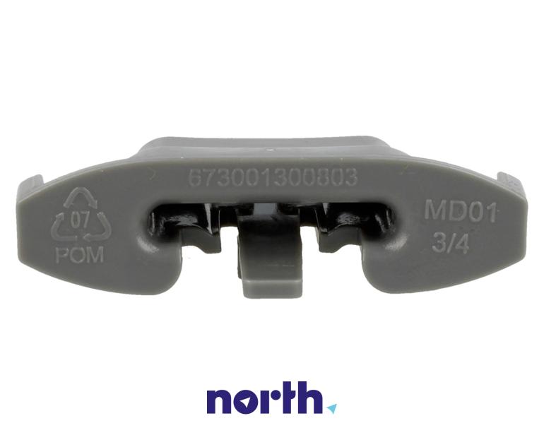 Tylny ogranicznik prowadnicy kosza górnego do zmywarki do Samsung DW60M6050BB/EE,3