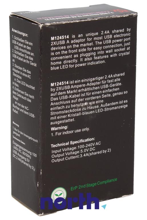 Ładowarka sieciowa USB x2 (bez kabla) do golarki Philips SP9861/13,1