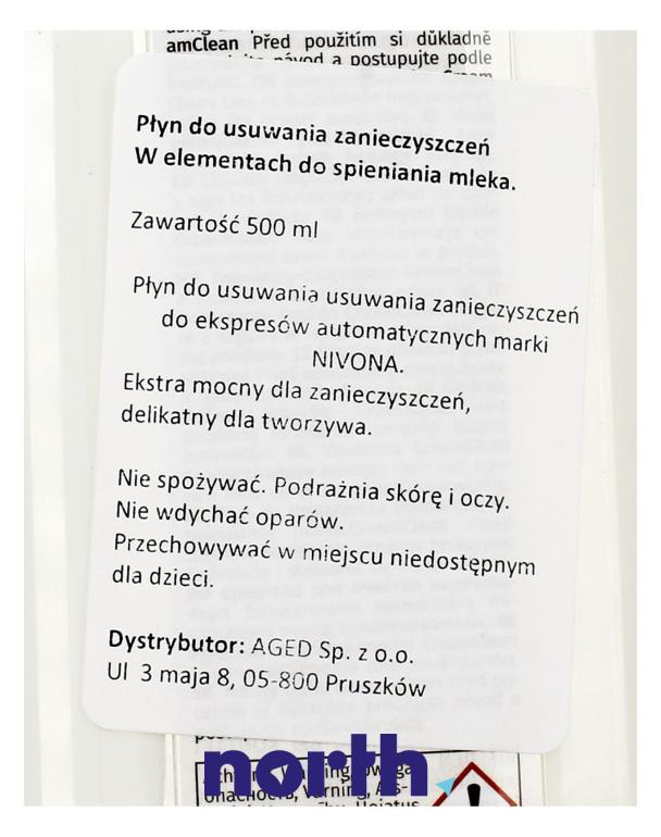 Płyn do czyszczenia obiegu mleka do ekspresu do kawy do Nivona NICR830,3
