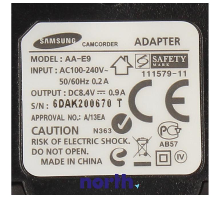 Zasilacz do kamery do Samsung VP-DX105,4