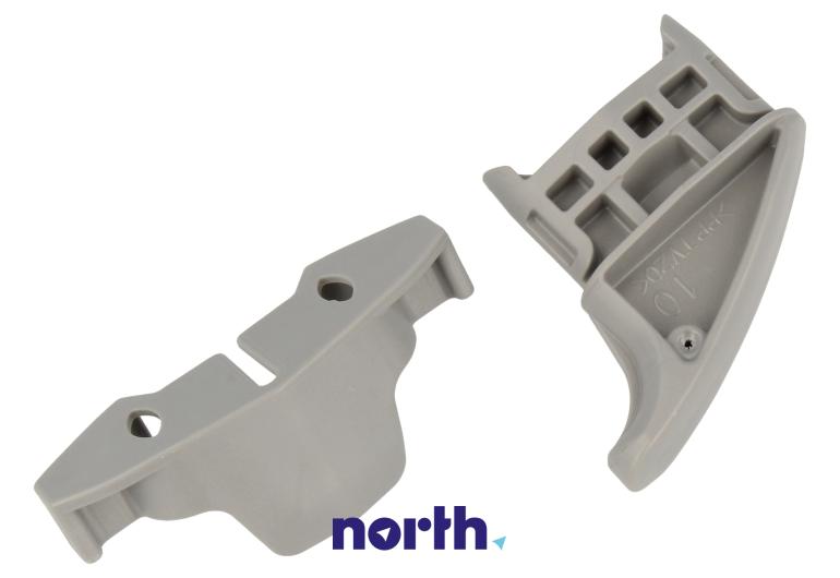 Ogranicznik przedni + tylny do prowadnicy kosza górnego do zmywarki do Siemens SR66T099EU/39,0